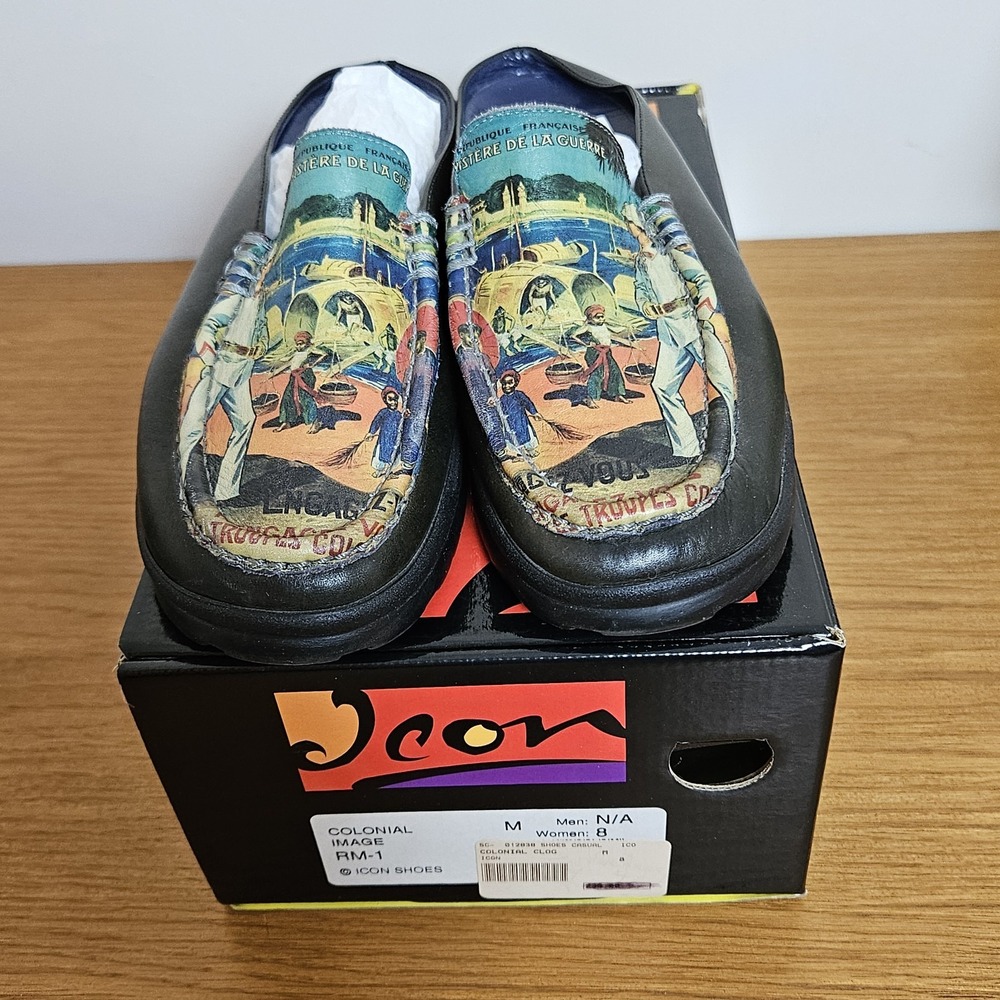 ICON Shoes Colonial Image RM-1 Leather Art Loafers Women's Size‎ 8 w/ Box &...